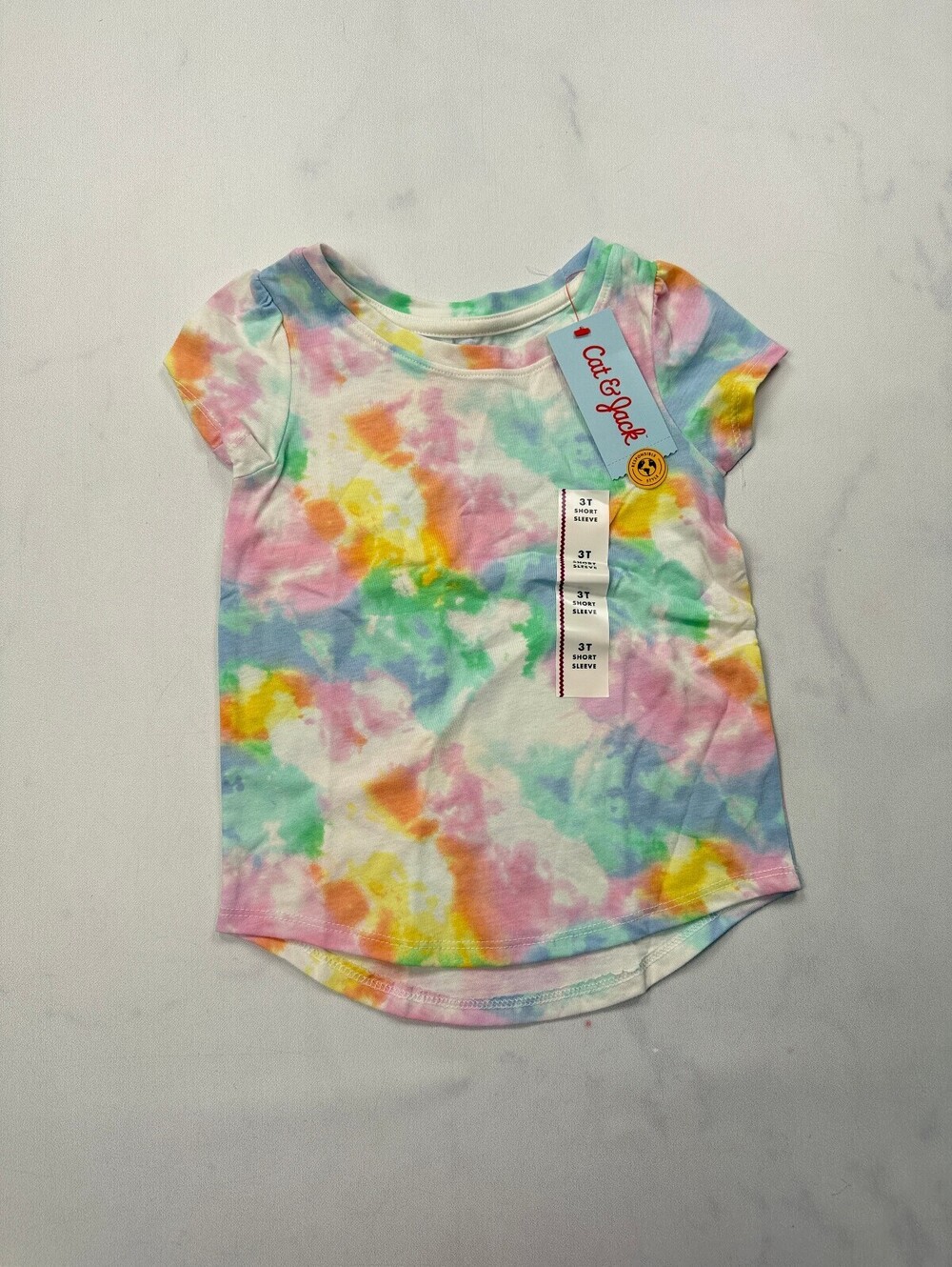 Cat & Jack Printed T Shirt Pastel Modern Indie - Girls 3T
